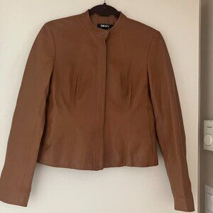 DKNY Leather Jacket Size 4